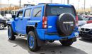 Hummer H3 White Color with blue wrapping