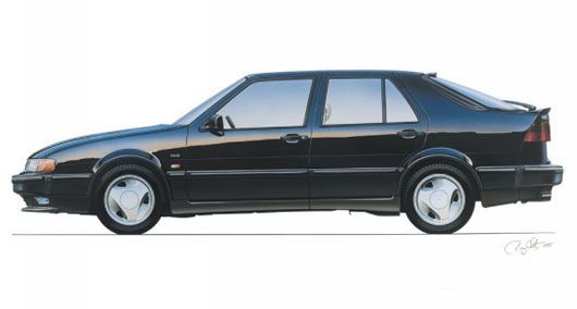 Saab 9000 exterior - Side Profile