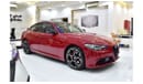 Alfa Romeo Giulia EXCELLENT DEAL for our Alfa Romeo Giulia Q2 Veloce ( 2023 Model ) in Red Color GCC Specs