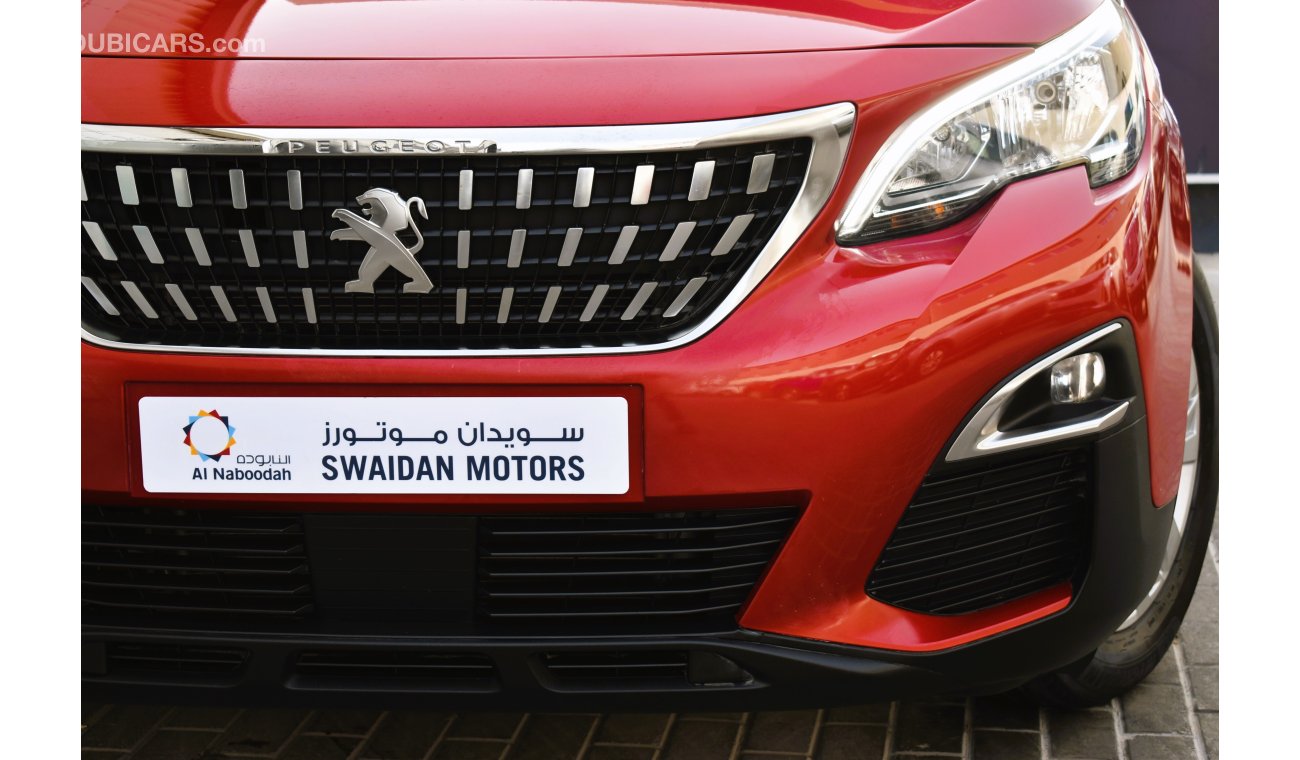 Peugeot 3008 AED 959 PM | 1.6L ACTIVE GCC AGENCY WARRANTY UP TO 2025 OR 100K KM