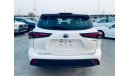 تويوتا هايلاندر TOYOTA HIGHLANDER GLE 2.5L HYBRID 2024 MODEL pearl white