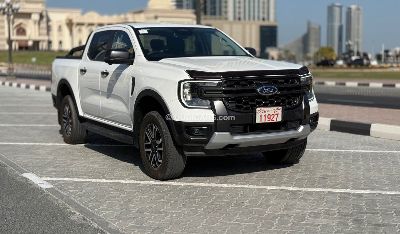 فورد رانجر Ford Ranger Sport 2023 3.0 Diesel (White) 	•	Engine: 3.0L Turbo Diesel, delivering robust performanc