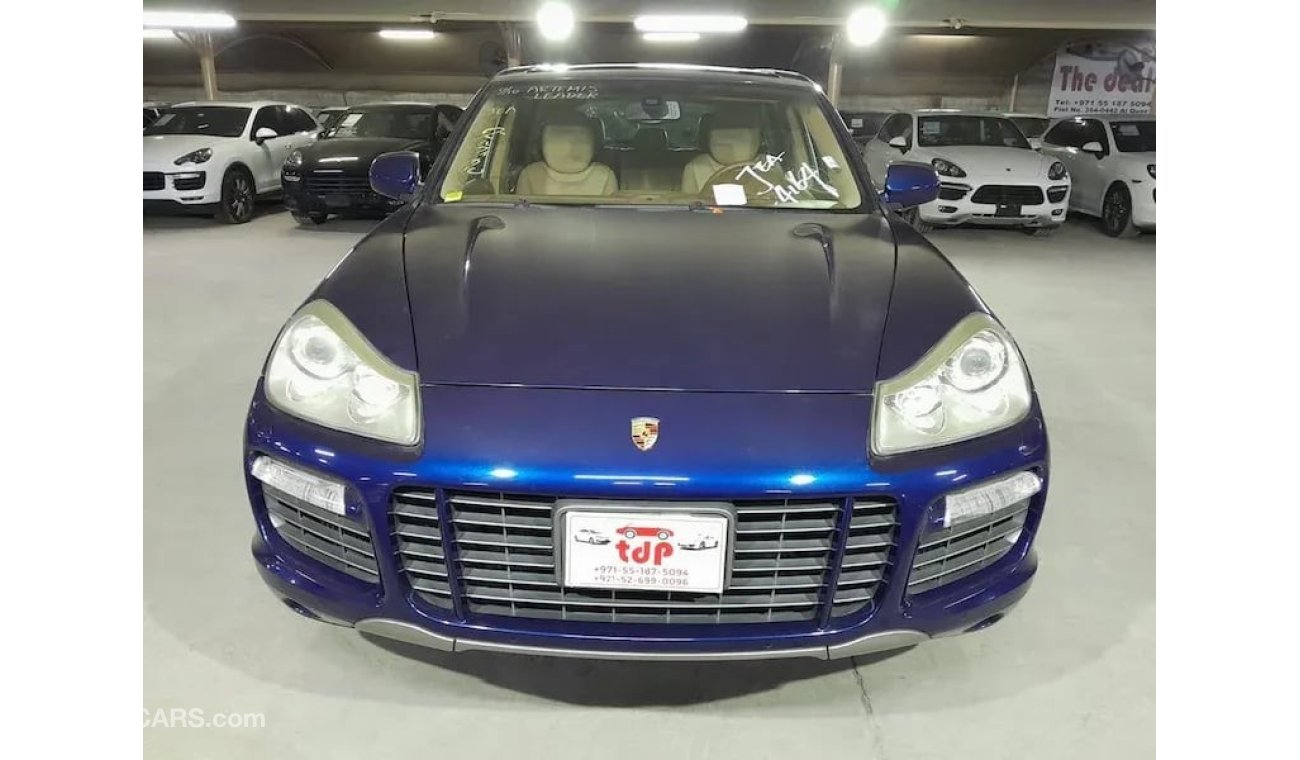 بورش كايان PORSCHE CAYENNE TURBO 4.8L 2008, WITH BEIGE LEATHER SEATS, SUNROOF AND MORE..