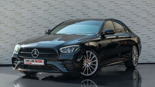 مرسيدس بنز E300 AED 4,089 PM • E 300 AMG • LOW KM • OFFICIAL MERCEDES-BENZ WARRANTY+SERVICE PLAN