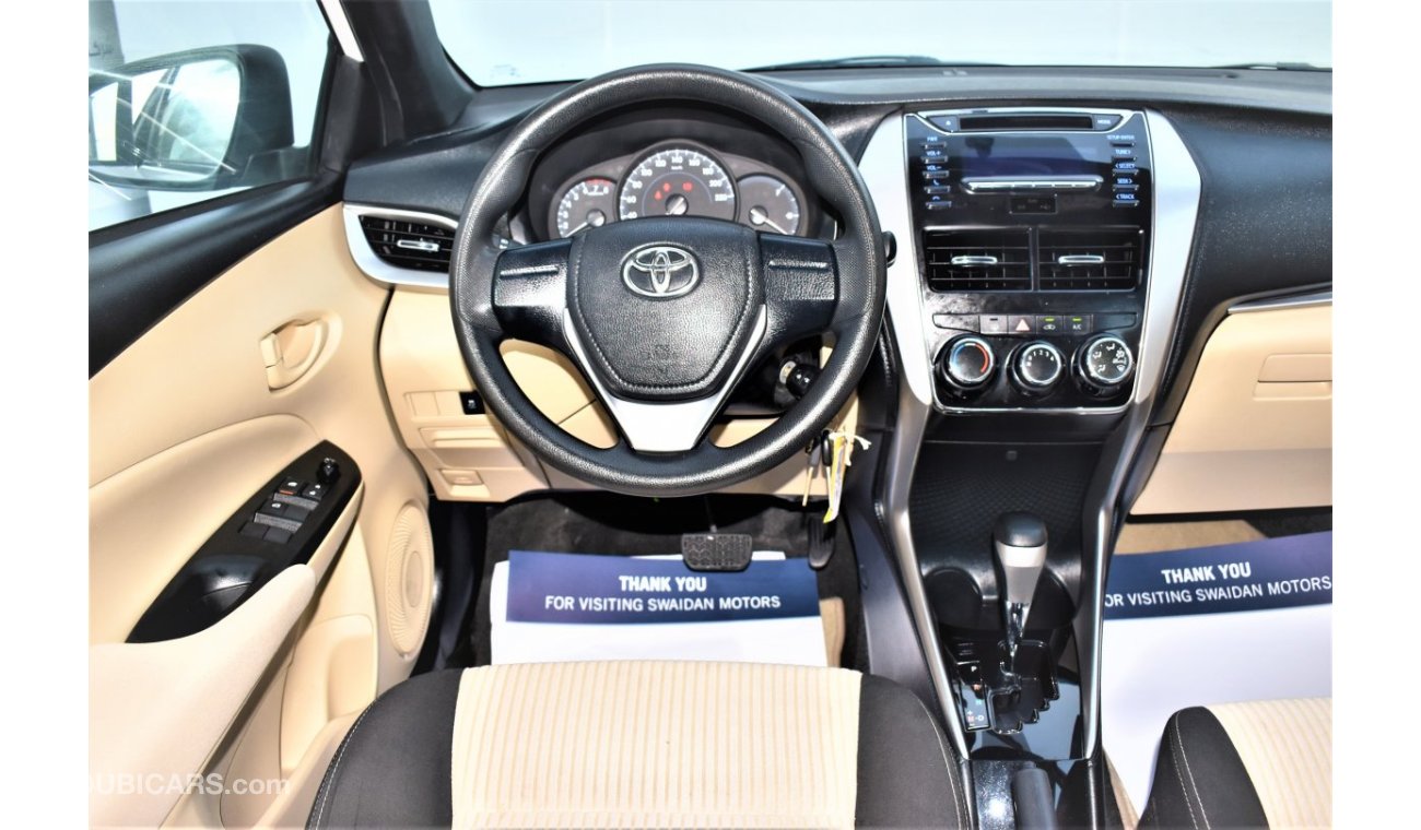 Toyota Yaris AED 639 PM | 1.3L SE HB GCC DEALER WARRANTY