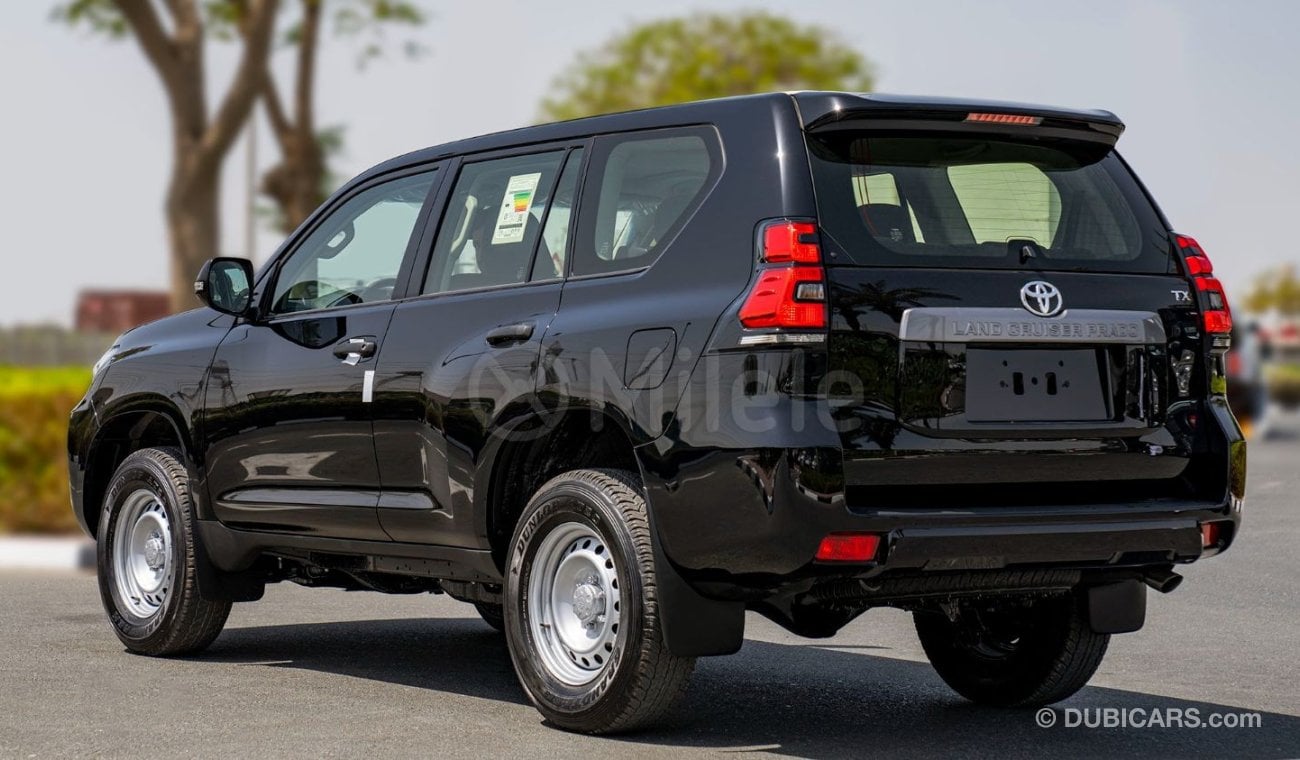 تويوتا برادو TX 2.7L PETROL TIRE UNDER: WITH SUNROOF, DIFF LOCK, COOL BOX, KEYLESS ENTRY