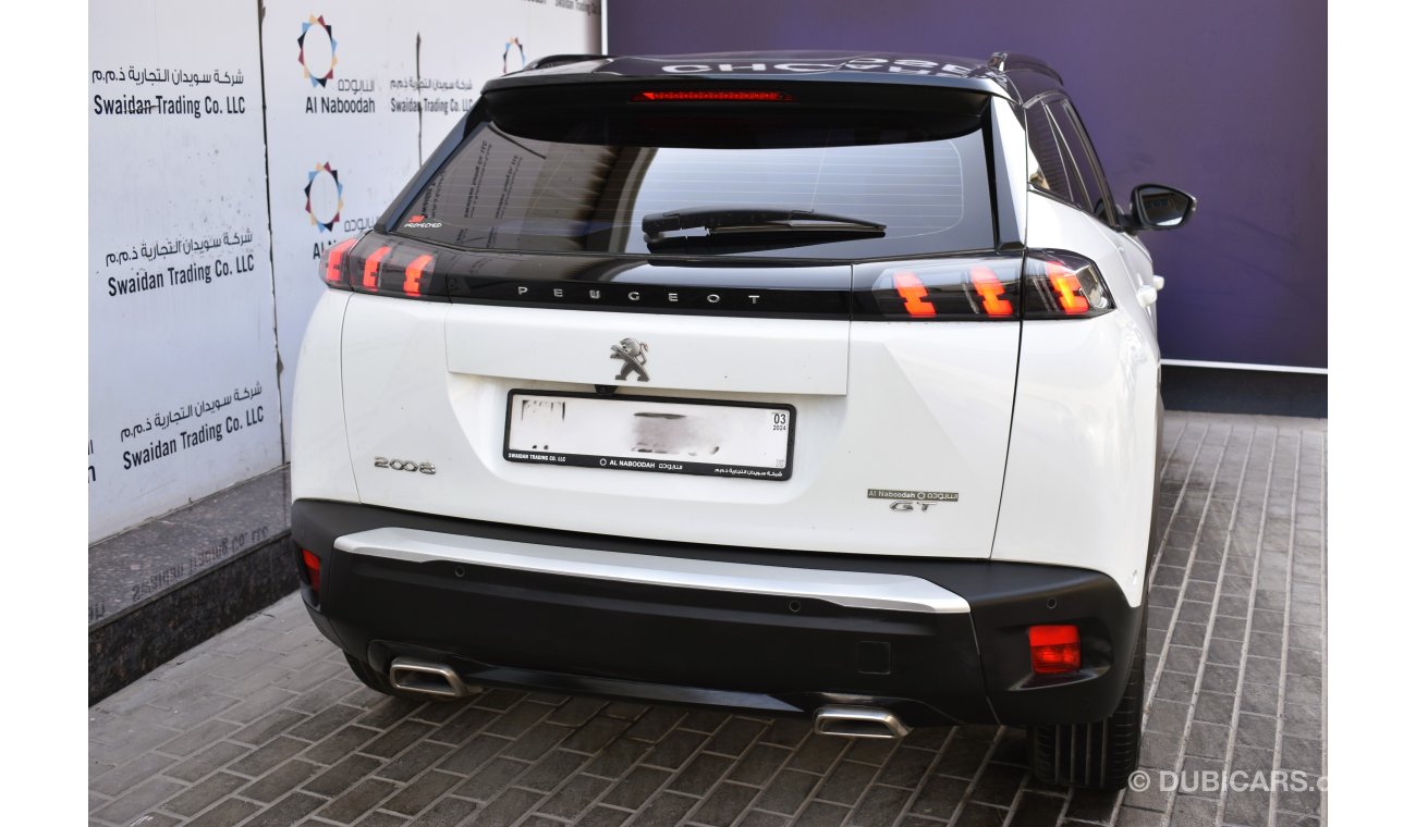 Peugeot 2008 AED 1279 PM | 1.2L GT GCC AGENCY WARRANTY UP TO 2028 OR 100K KM