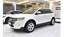 Ford Edge EXCELLENT DEAL for our Ford Edge SEL AWD ( 2013 Model ) in White Color GCC Specs