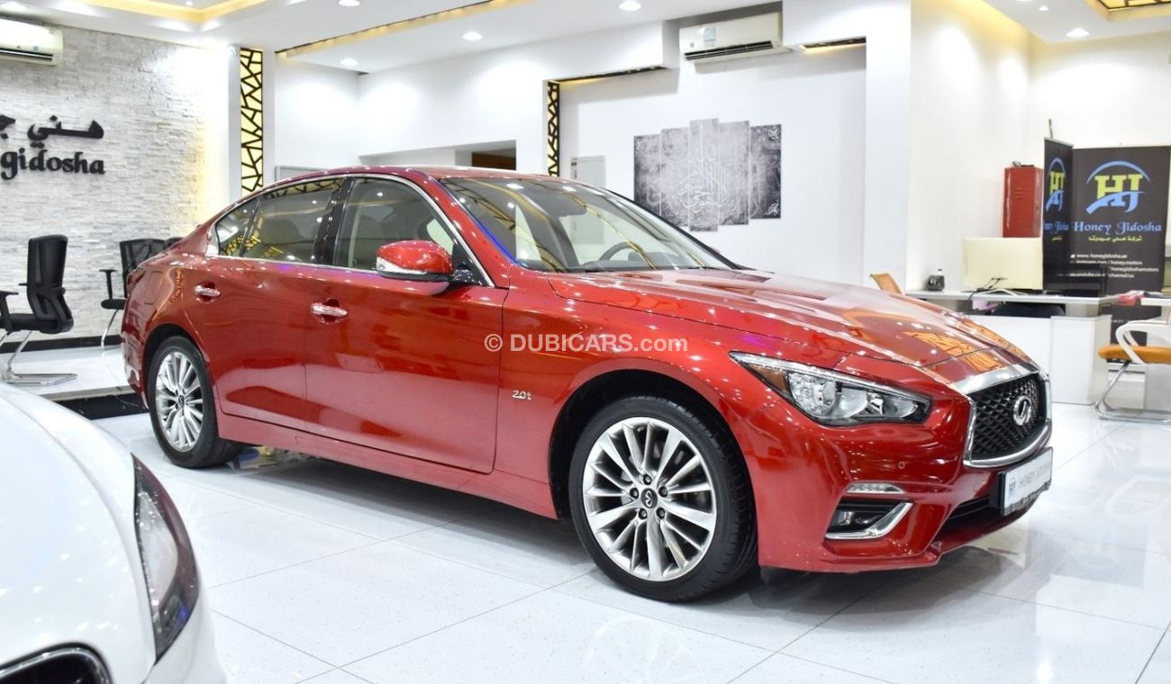 Infiniti Q50 EXCELLENT DEAL for our Infiniti Q50 2.0t ( 2018 Model ) in Red Color GCC Specs