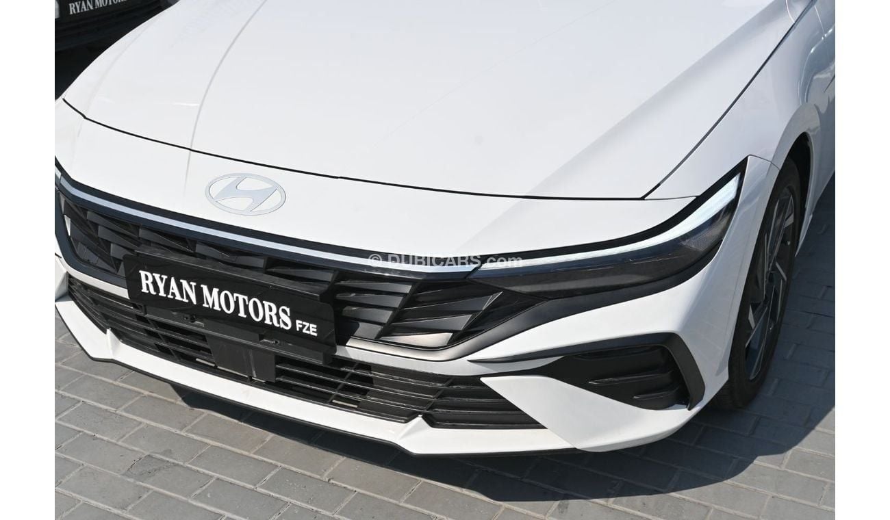 هيونداي إلانترا Hyundai Elentra LUX 1.5L, Petrol, Model 2024, Color White (Export Price)