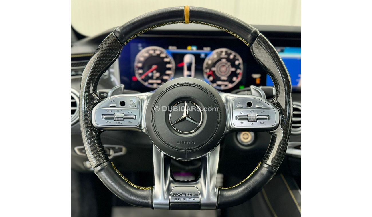 مرسيدس بنز S 63 AMG Std 2018 Mercedes Benz S63 AMG 4MATIC Edition 1, Warranty, Fully Loaded, Low Kms, GCC