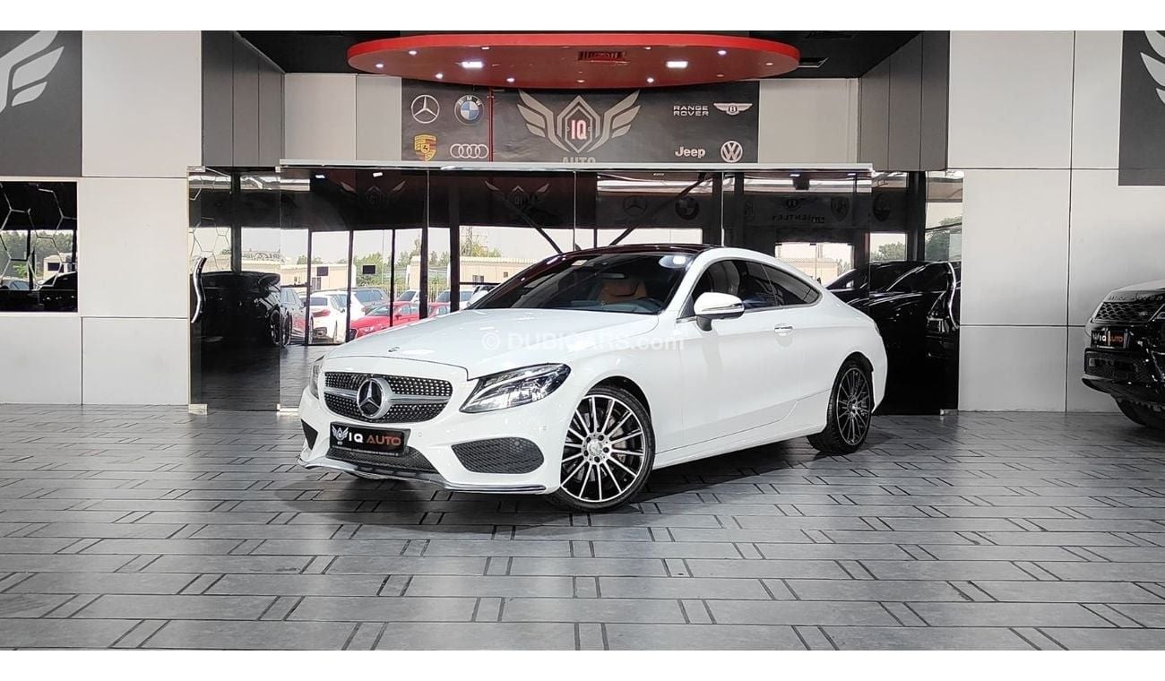 مرسيدس بنز C 300 كوبيه AED 1,400 P.M | 2017 MERCEDES-BENZ C300 COUPE AMG | UNDER WARRANTY | FULL PANORAMIC VIEW | GCC | 360