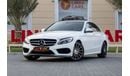 مرسيدس بنز C200 Mercedes-Benz C200 AMG Pack 2016 GCC under Warranty with Flexible Down-Payment.