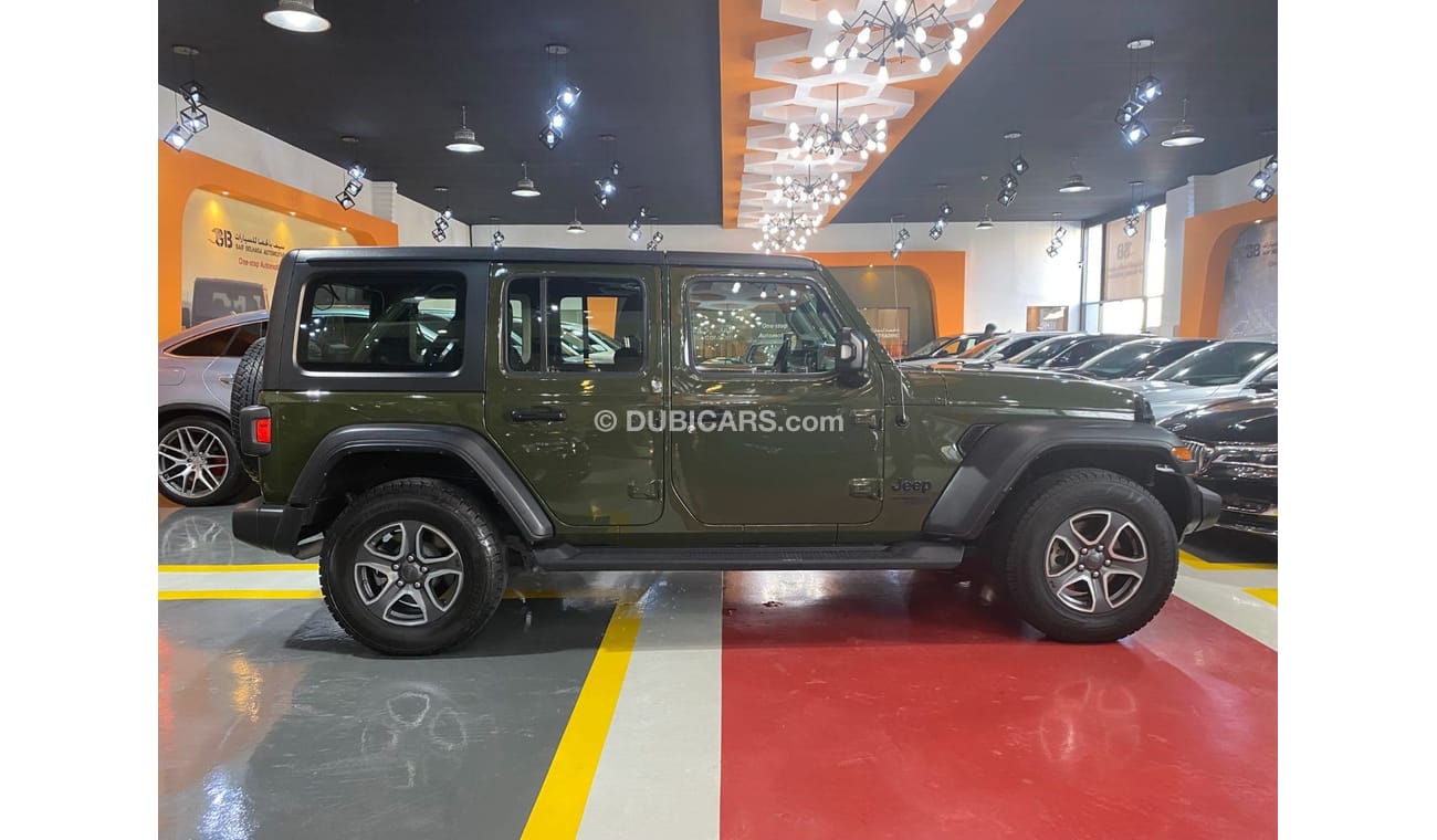 Jeep Wrangler Unlimited Sport S 3.6L A/T AED 2,285  EMi @ 0% Down Payment | GCC | Under Warranty | Certified Pre-o