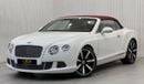 بنتلي كونتيننتال جي تي سي W12 2012 Bentley Continental GTC Convertible, W12, Excellent Condition, Full Options, GCC