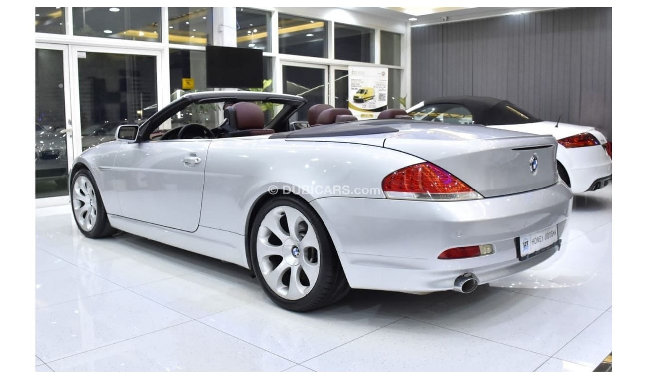 بي أم دبليو 650i EXCELLENT DEAL for our BMW 650i Convertible ( 2006 Model ) in Silver Color GCC Specs