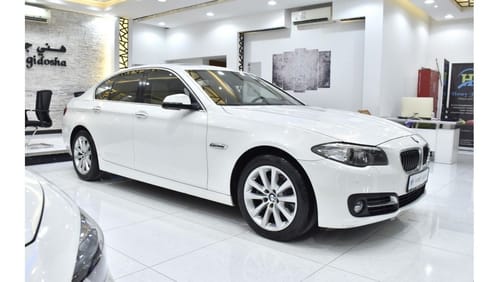 BMW 520i EXCELLENT DEAL for our BMW 520i ( 2015 Model ) in White Color GCC Specs