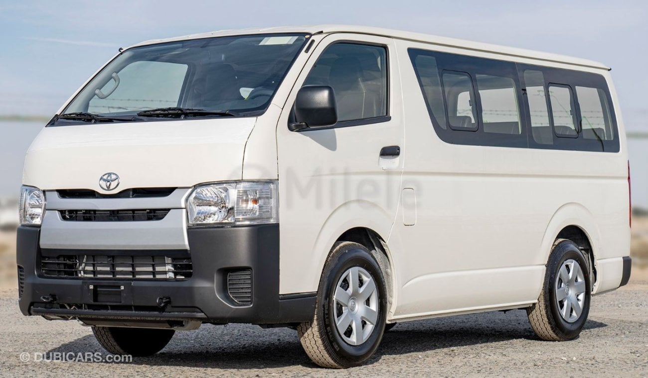 تويوتا هاياس STD 2.7L PETROL 15-SEATER: DUAL AIRBAGS, FR+RR AC, VINYL SEATS