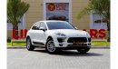 Porsche Macan Std Porsche Macan 2018 GCC under Warranty and Service Contact with Flexible Down-Payment