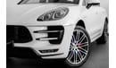 بورش ماكان 2015 Porsche Macan Turbo Full Option / Full Porsche Service History / Two Years ARM Service Pack