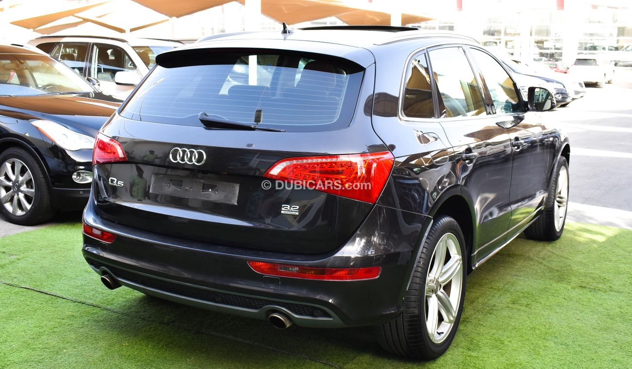 Audi Q5 2011 model, panorama, leather, cruise control, wheels, sensors, rear spoiler, in excellent condition