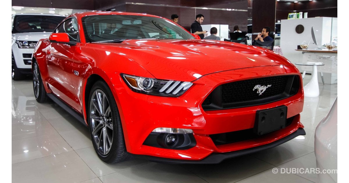 Ford Mustang GT for sale: AED 165,000. Red, 2017