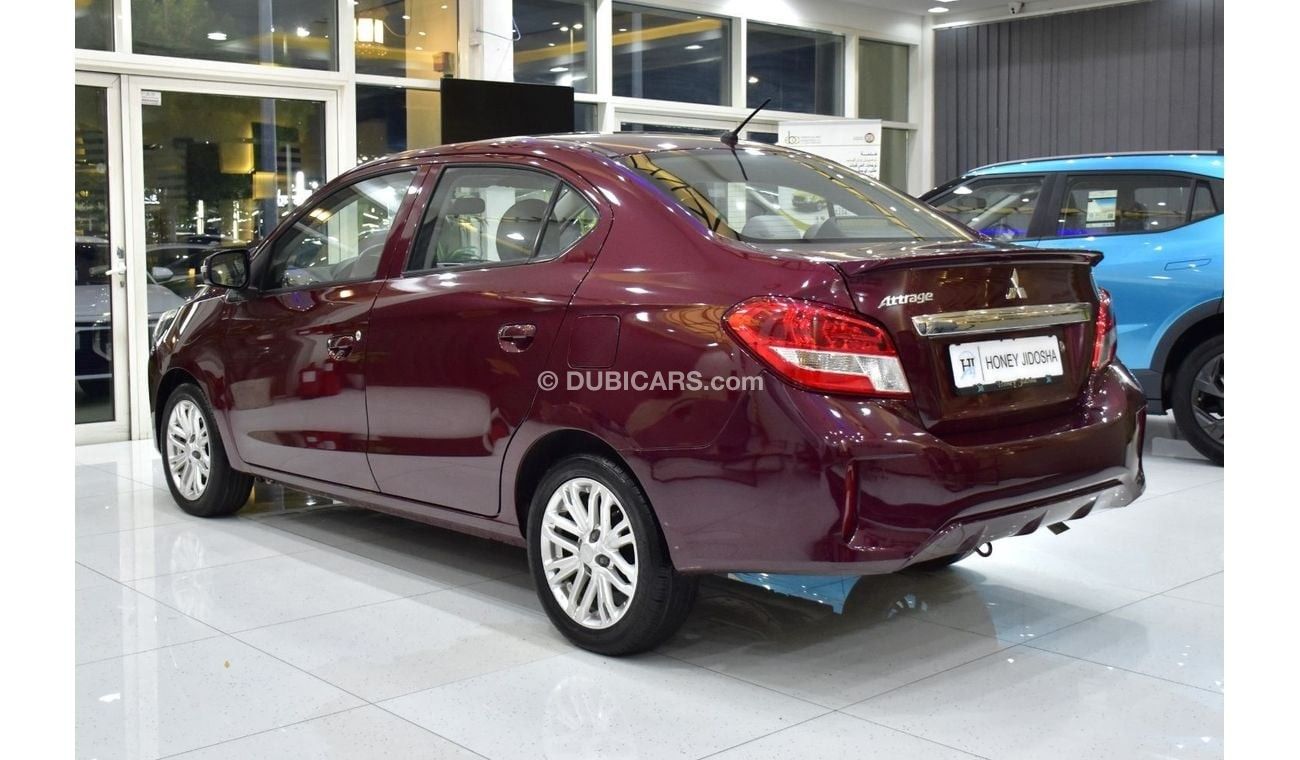 ميتسوبيشي اتراج EXCELLENT DEAL for our Mitsubishi Attrage ( 2021 Model ) in Burgundy Color GCC Specs