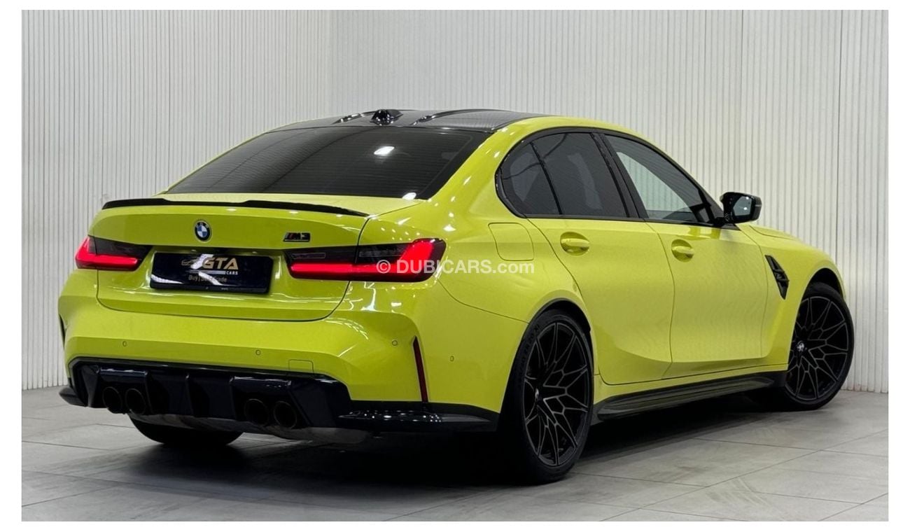 بي أم دبليو M3 2023 BMW M3 Competition SAO PAULO YELLOW, Aug 2026 BMW Warranty + Service Package, Full Service Hist