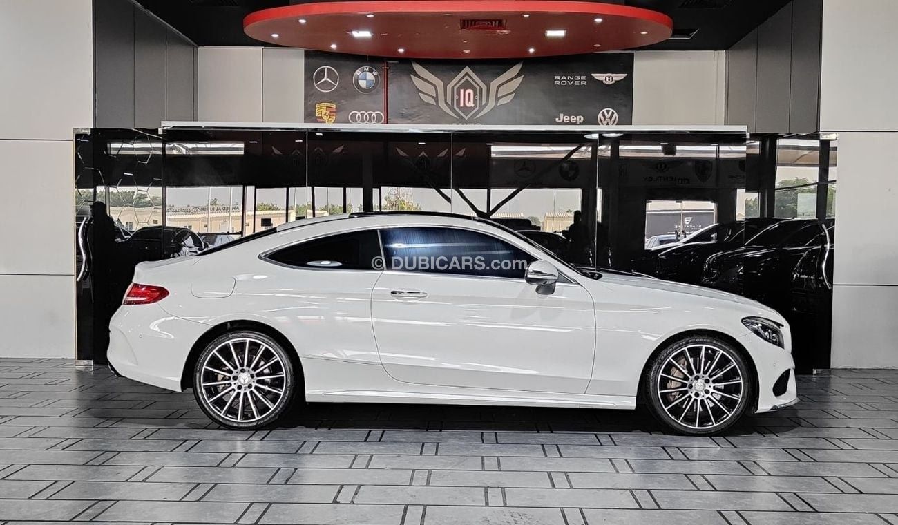 مرسيدس بنز C 300 كوبيه AED 1,400 P.M | 2017 MERCEDES-BENZ C300 COUPE AMG | UNDER WARRANTY | FULL PANORAMIC VIEW | GCC | 360