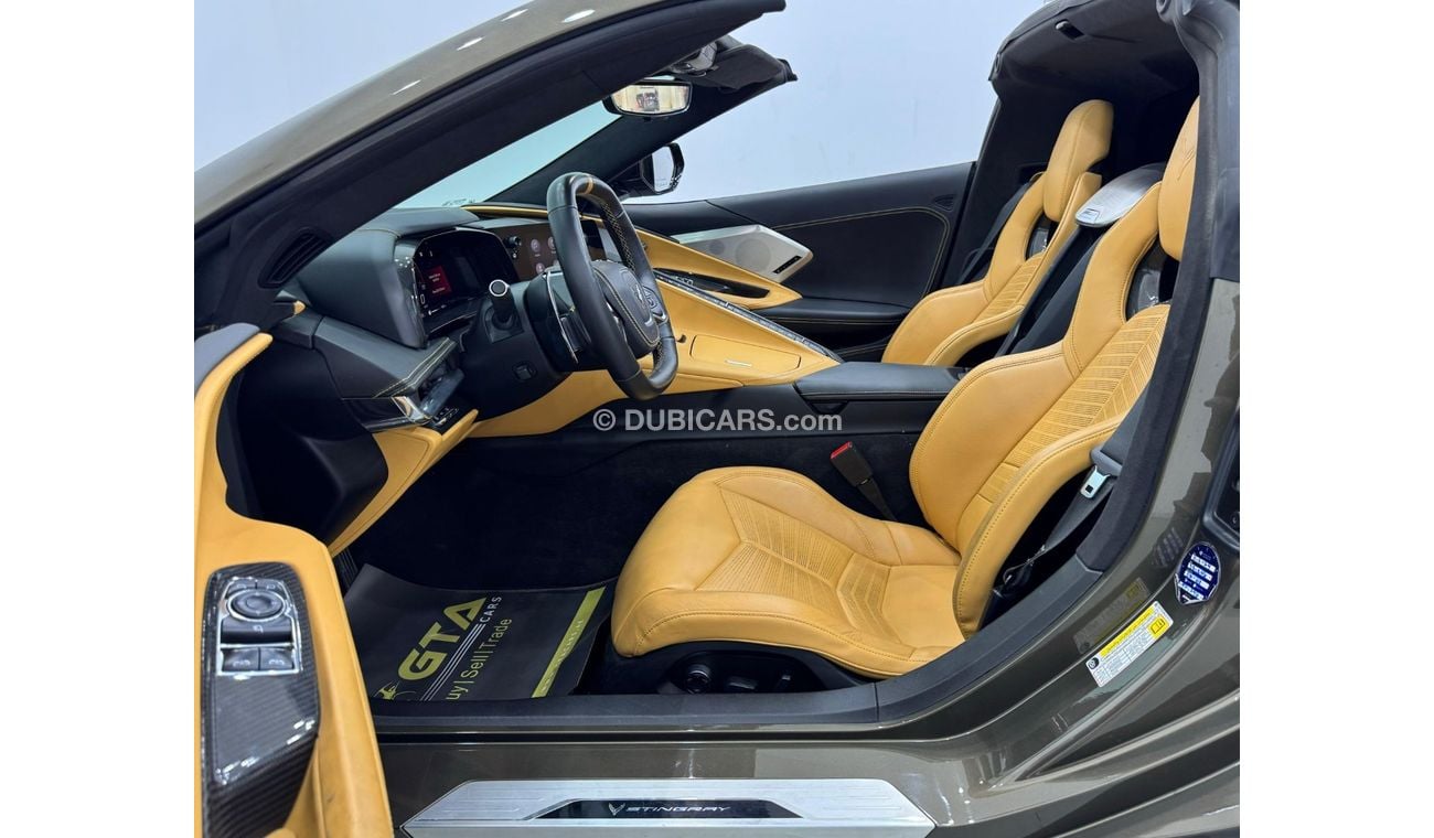 شيفروليه كورفت 3LT 6.2L (490 HP) Convertible 2020 Chevrolet Corvette Stingray C8 3LT, Warranty, Full Service Histor