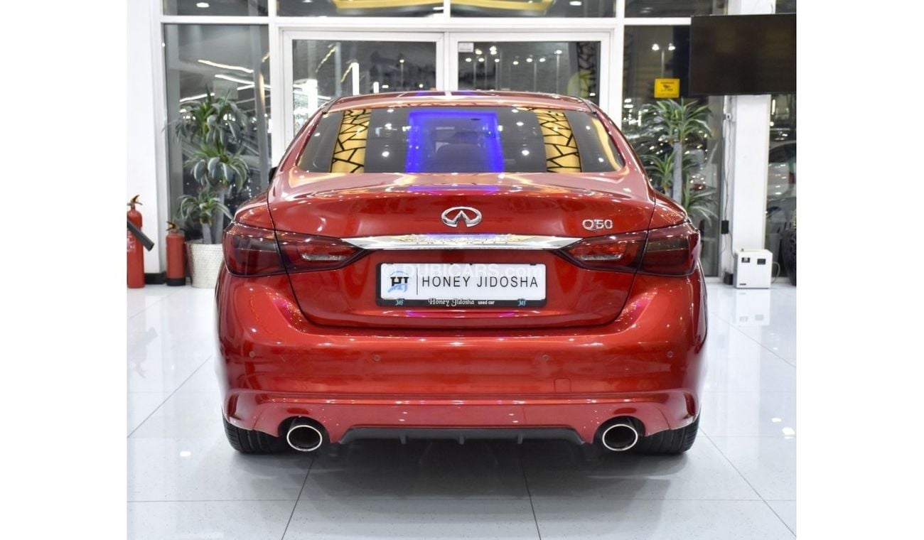 Infiniti Q50 EXCELLENT DEAL for our Infiniti Q50 2.0t ( 2018 Model ) in Red Color GCC Specs