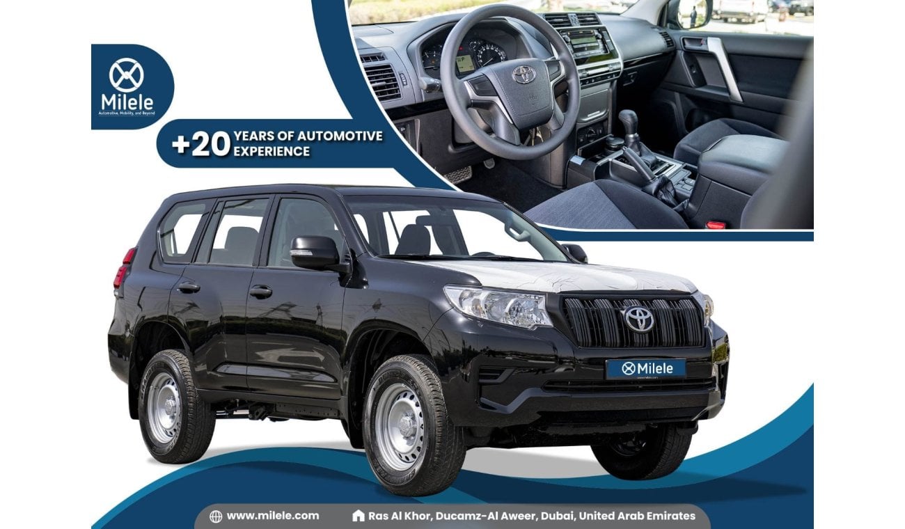 تويوتا برادو TX 2.7L PETROL TIRE UNDER: WITH SUNROOF, DIFF LOCK, COOL BOX, KEYLESS ENTRY