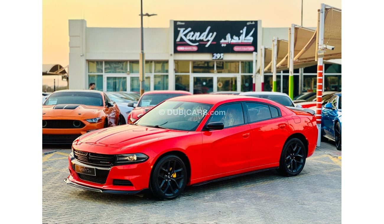 دودج تشارجر SXT 3.6L | Monthly AED 1230/- | 0% DP | Custom Leather Seats | Touch Screen | Cruise Control | # 198