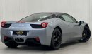 Ferrari 458 2012 Ferrari 458, Full Al Tayer Service History