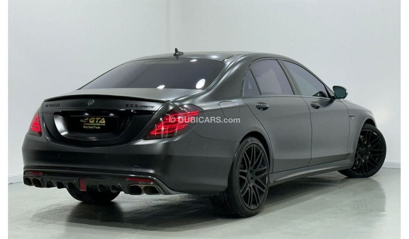 مرسيدس بنز S 63 AMG Std 5.5L 2015 Mercedes Benz S63 4MATIC Brabus Edition, 1 Of 1, Full Service History, Fully Loaded, G