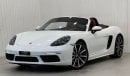 Porsche 718 Boxster 2023 Porsche 718 Boxster, June 2025 Agency Warranty + Service Contract, Full Service History, Gcc