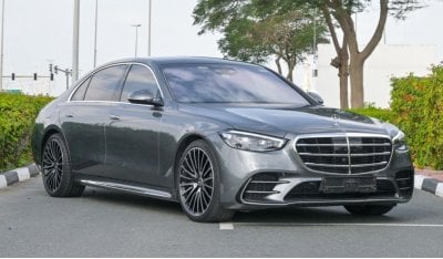 مرسيدس بنز S 500 4M Mercedes-Benz S500 V6 | Rear Axle Steering, GCC Dealer WARRANTY| 2021