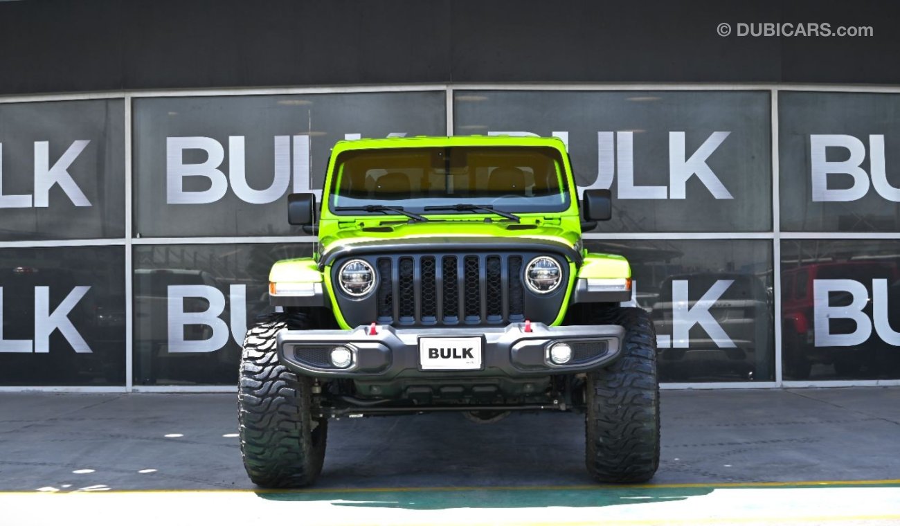 Jeep Gladiator JEEP Gladiator Rubicon Gecko Green !!! Original Paint !! Led Lights - No accident - AED 2,944 M/P