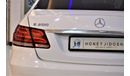 Mercedes-Benz E200 AMAZING Mercedes Benz E200 2014 Model!! in White Color! European Specs