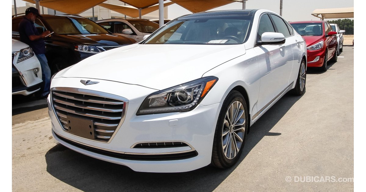 Hyundai Genesis for sale: AED 76,000. White, 2015