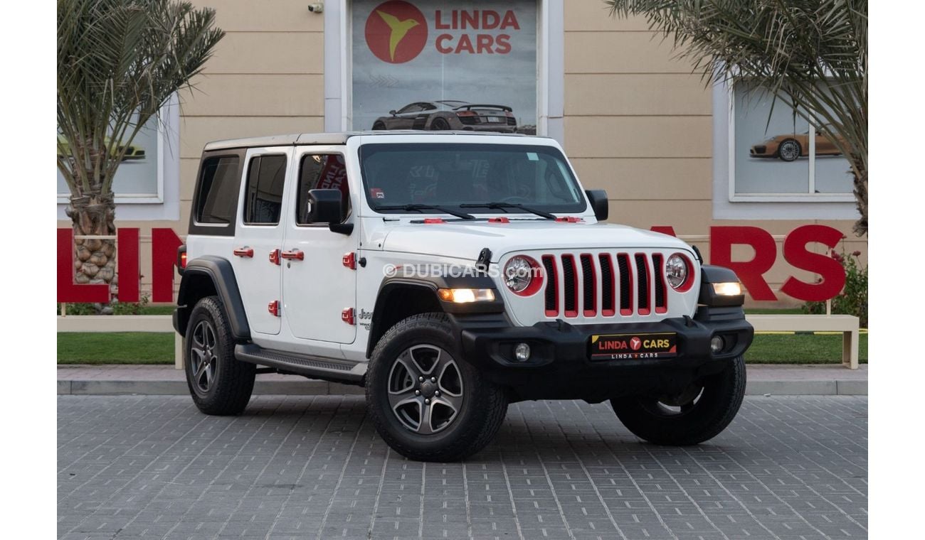 جيب رانجلر Unlimited Sport 3.6L A/T Jeep Wrangler Unlimited Sport 2018 GCC under Warranty with Flexible Down-Pa