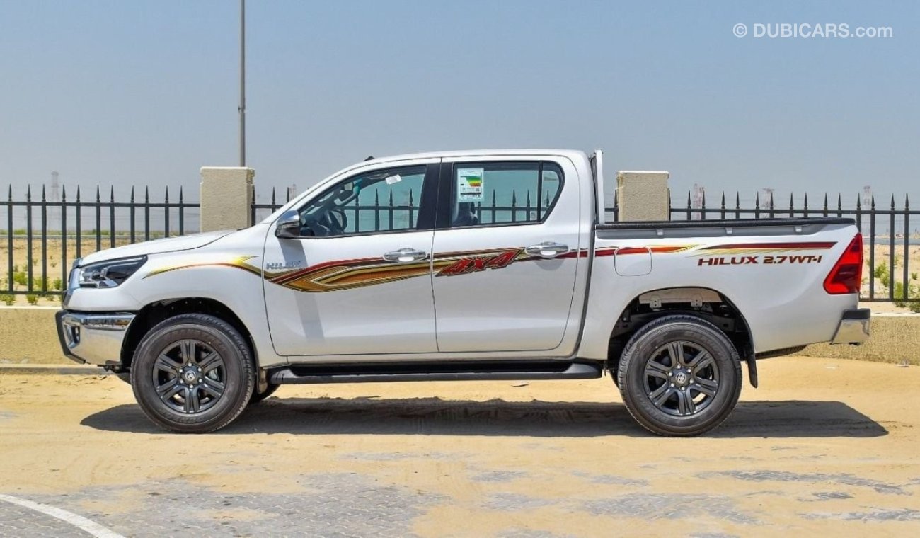 تويوتا هيلوكس 2024 Toyota Hilux Double Cab GLX-S (Full-Option with Key Start) 2.7L 4Cyl Petrol A/T 4x4 Only For Ex