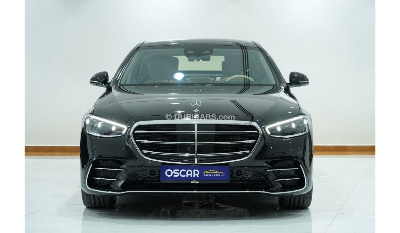 مرسيدس بنز S 500 4MATIC 3.0L 2024 Mercedes-Benz S500 3.0TC+E V6 | Brand New | Black with Beige Interior | 5-Year Warr