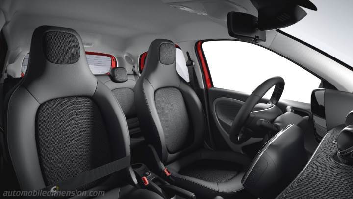 Smart ForFour interior - Seats