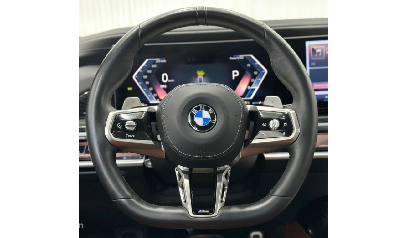 بي أم دبليو 740Li 2023 BMW 740li M-Sport, Feb 2028 BMW Warranty + Service Pack, Full Options, Low Kms, GCC