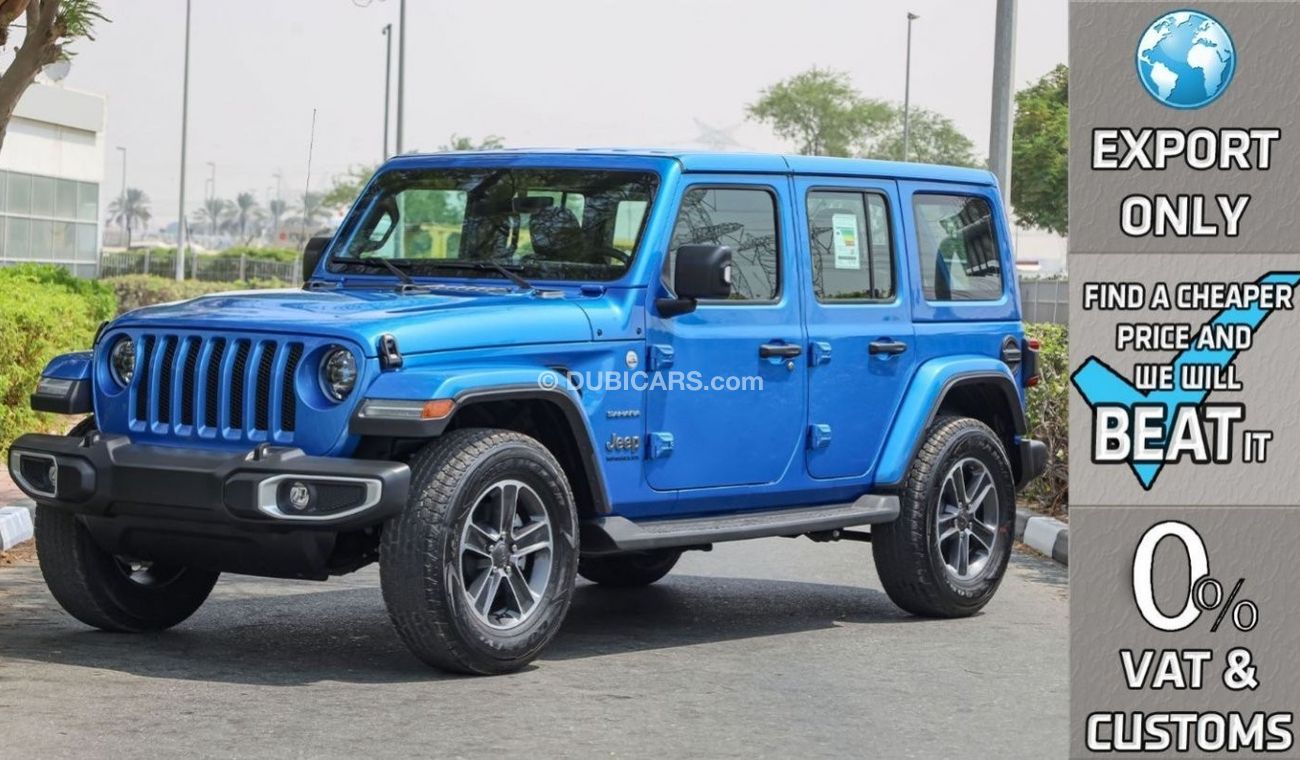 Jeep Wrangler Unlimited Sahara V6 3.6L 4X4 , 2023 GCC , 0Km , (ONLY FOR EXPORT)