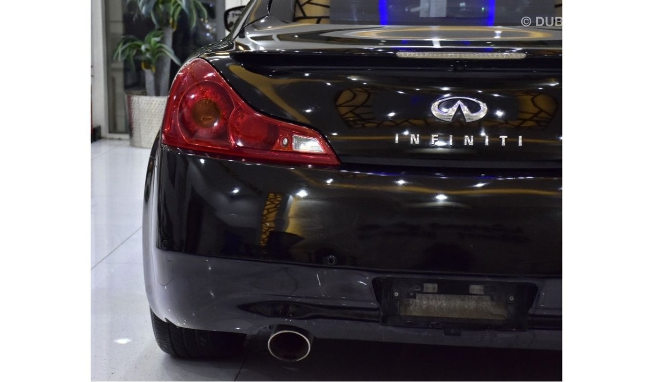 Infiniti G37 EXCELLENT DEAL for our Infiniti G37 S ( 2008 Model ) in Black Color GCC Specs