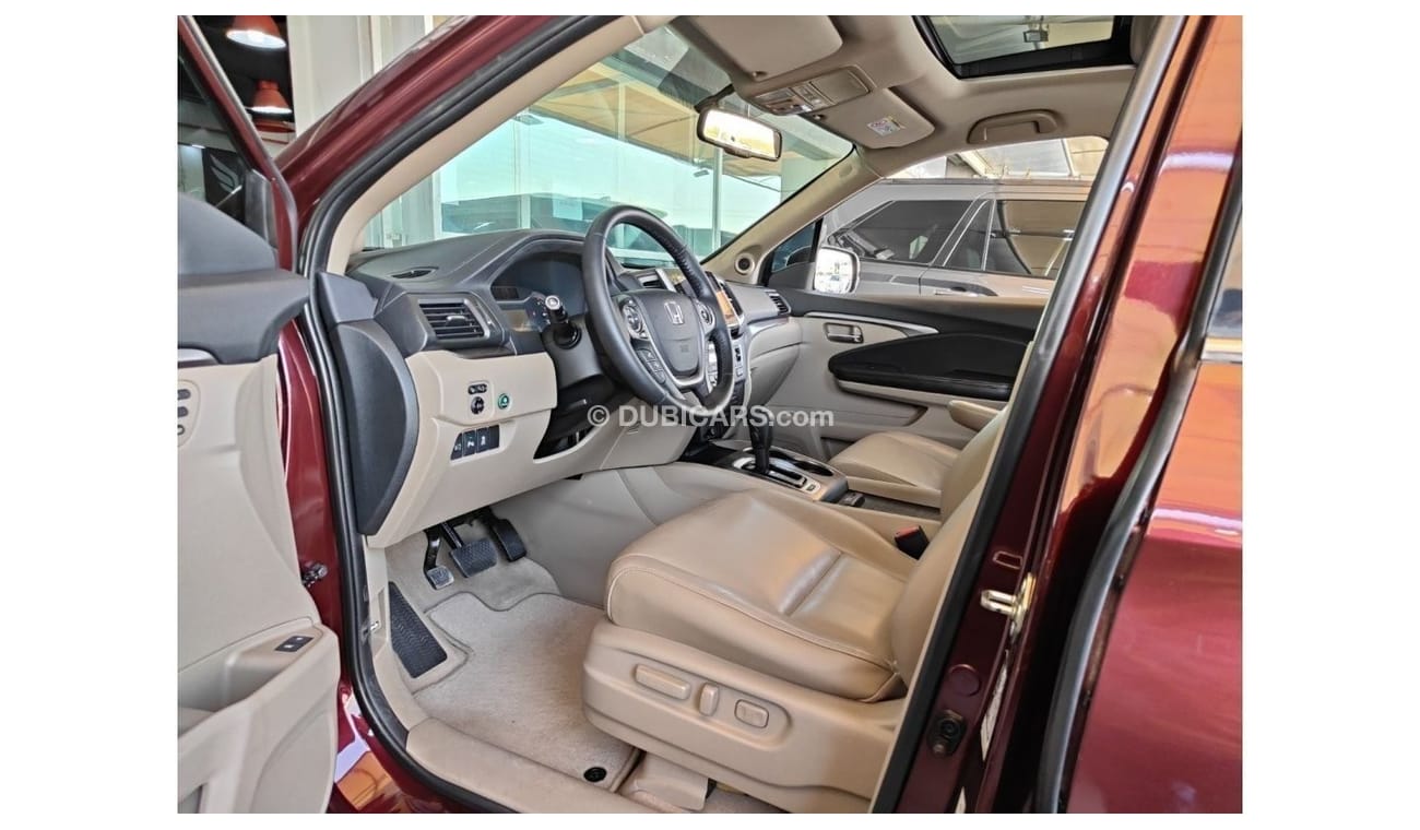 هوندا بايلوت AED 1,500 P.M | 2016 HONDA PILOT TOURING 3.5L | 280 HP | 4WD | SUNROOF | 7 SEATS | GCC