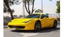 فيراري 458 Std 4.5L GCC SPEC NEAT AND CLEAN