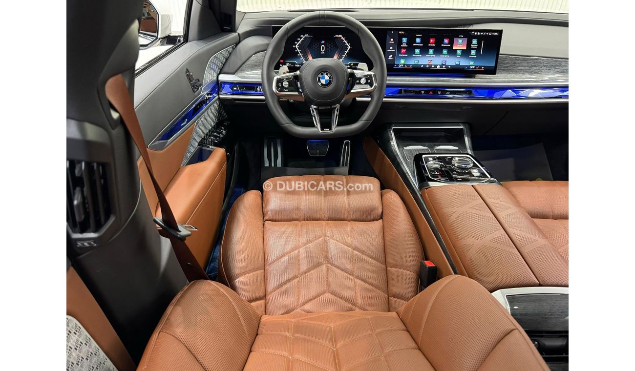 بي أم دبليو 740Li M-Sport 2023 BMW 740i M-Sport, June 2028 BMW Warranty + Service Pack, Fully Loaded, Very Low Kms, GC